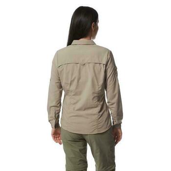 Craghoppers NosiLife Womens Darla Long Sleeve Outdoor Shirt (Insect Repellent)