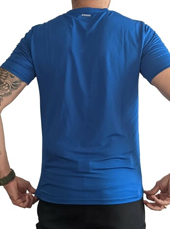 Gokyo Neck around Hiking Running & Training  T shirt- Blue