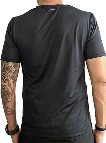 Gokyo Hiking V Neck T Shirt - Black