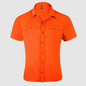 Wildcraft  Men's Half Sleeve Shirt - Orange