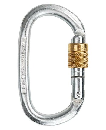 Edelrid Steel Oval Screw Carabiner