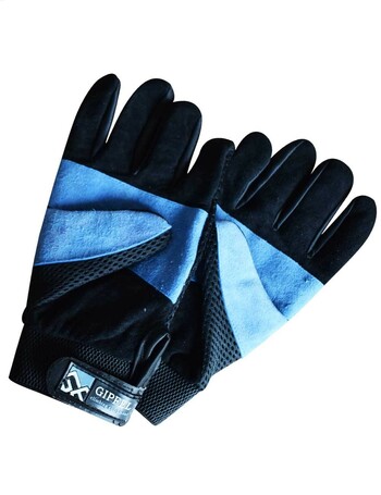 Gipfel Rappelling Five Finger Glove (Mitten)- Blue