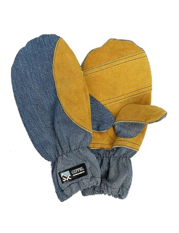 GIPFEL RECYCLED DENIM MITTENS