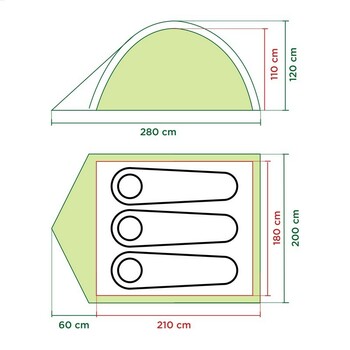 Coleman  Darwin 3 Camping Tent