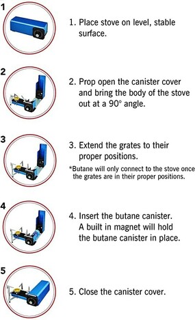 Hans Compact Foldable Portable stove MS-100