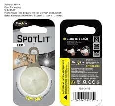 SpotLit LED Carabiner Light - Eco Pkg - White