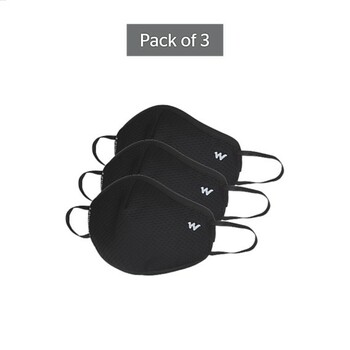 SUPERMASK W95 Plus Reusable Outdoor Respirator - POPCORN BLACK - Pack Of 3