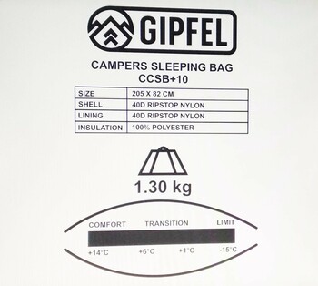 Gipfel Camper Sleeping Bag 14° C