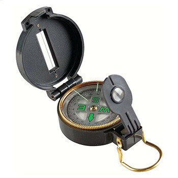 Coleman Lensatic Portable Camping Compass (Black)