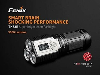 Fenix TK72R Rechargeable LED Searchlight - 9000 Lumens