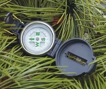 Coleman Lensatic Portable Camping Compass (Black)