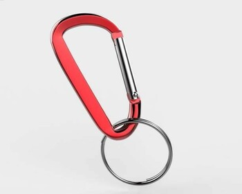 Rock Empire D Shape Plain Keychain Carabiner