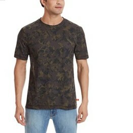 Wildcraft Camo Crew Mens Tee- Brown