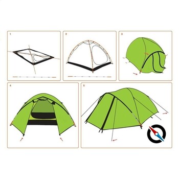 QUIPCO Gecko 3+ Camping Tent v2.0 (Fibreglass Poles)