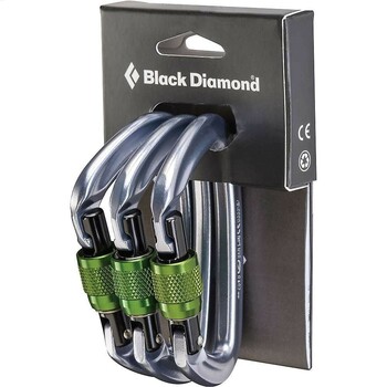 Black Diamond POSITRON SCREWGATE CARABINER 3 PACK