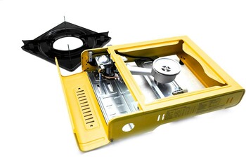 Hans Portable Dual Operation Camping Gas Stove - 2500LPG [Yellow]