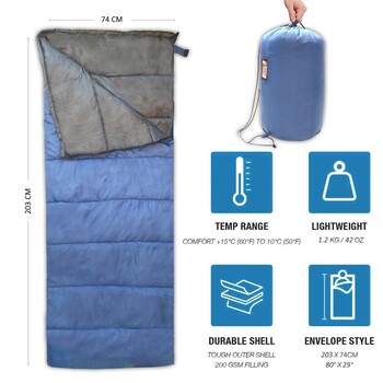 Kefi Outdoors Big Box 15  Rect. Sleeping Bag