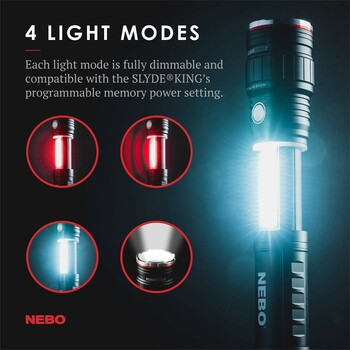 Nebo Slyde king 4 light mode