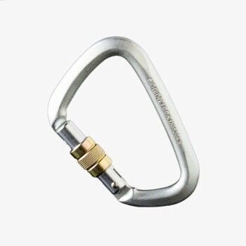 Singing Rock Carabiner D Steel Lock Screw Connector 50KN