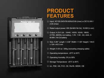 Fenix ARE-A4 Battery Charger