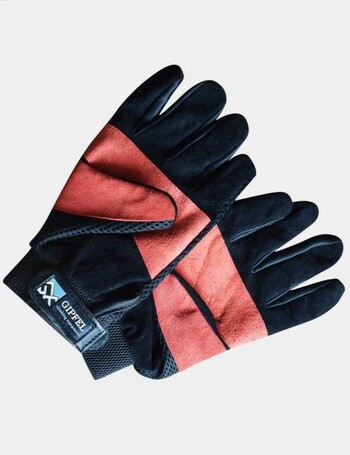 Gipfel Five Finger Rappelling Gloves- Red