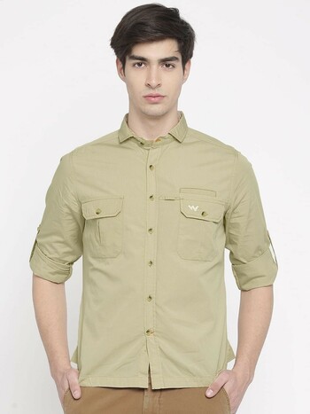 Wildcraft Fs Soild Shirt Beige