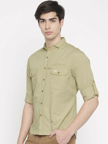 Wildcraft Fs Soild Shirt Beige