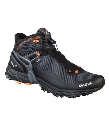 Salewa Men's Ultra Flex Mid GTX Waterproof Trail Running Boots(Black)