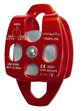 EDELWEISS PULLEY TRAFIC 216R DUAL B-BEARING