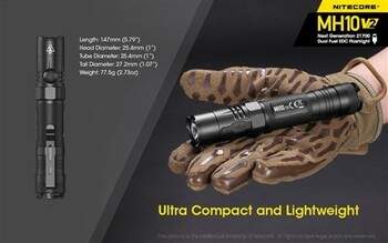 Nitecore MH10 v2 1200 Lumen Rechargeable Flashlight