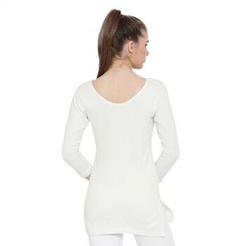 Monte Carlo Women White Round Neck Thermal