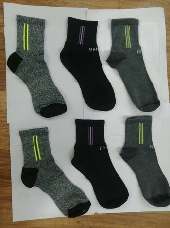 Hans Set of 3 Socks Grey-Black-Grey