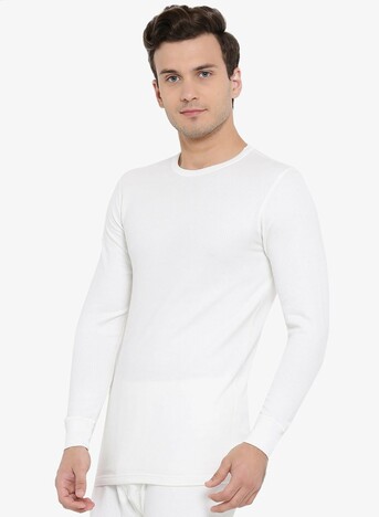 Monte Carlo Men's Solid Round Neck Thermal Set