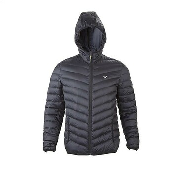 Wildcraft Men's Packable Hooded Extra-Warm Down Jacket - Black