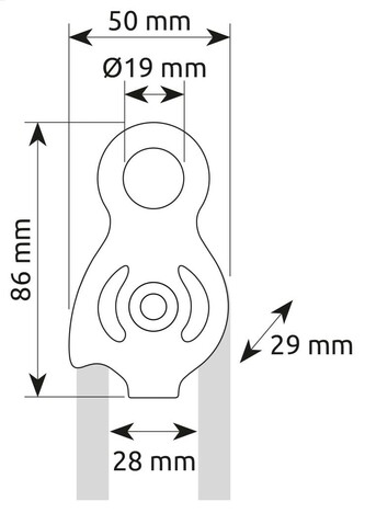 Camp Sphinx ultra slim fixed pulley