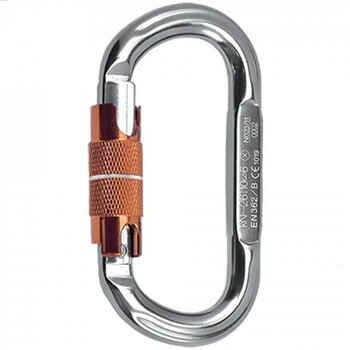 Rock Empire  AL Oval Twist Lock Carabiner