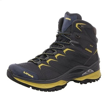 Lowa Men's Shoes Innox GTX Mid (Steel Blue/Mustard)