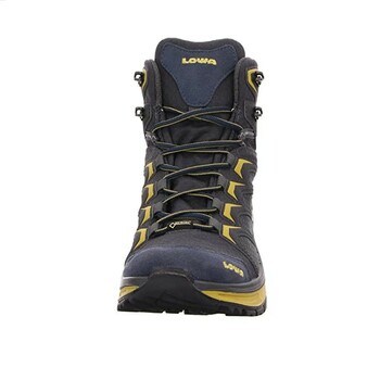 Lowa Men's Shoes Innox GTX Mid (Steel Blue/Mustard)