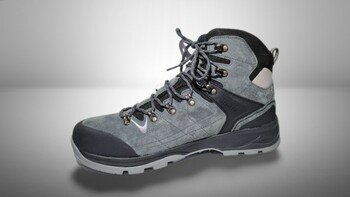 Humtto Men Hiking Shoes Leather Waterproof - Grey