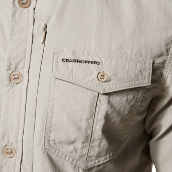 CRAGHOPPERS NOSILIFE ADVENTURE LONG SLEEVE SHIRT (Parchment)