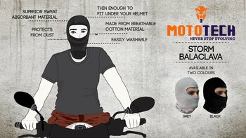 Mototech Cotton Storm Balaclava - Proudly Made in India