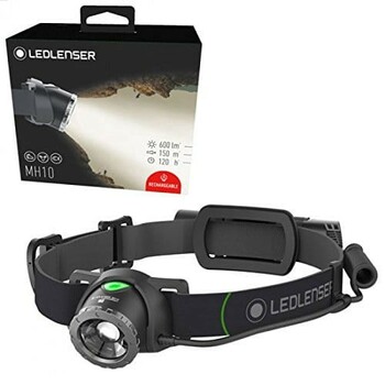 LED Lenser MH10 Rechargeable Headlamp (Black)