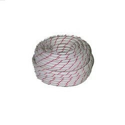 Indian Static Rope 8mm White+Red Lines