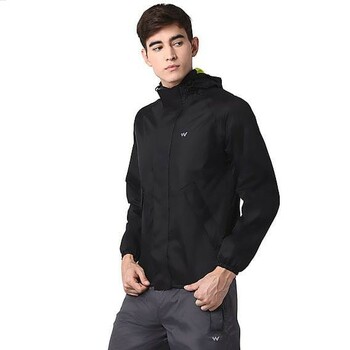 Wildcraft Hypadry Rain Jacket-Black