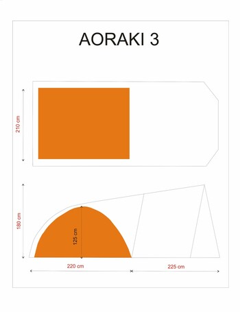 Gipfel Aoraki 3 Plus Camping Dome Shape Tents