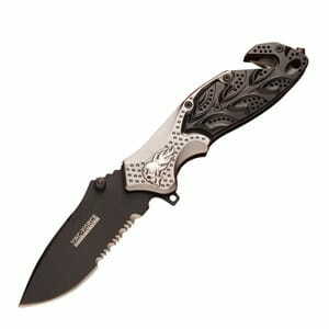 Knife India Flaming Skull (Black/Red)