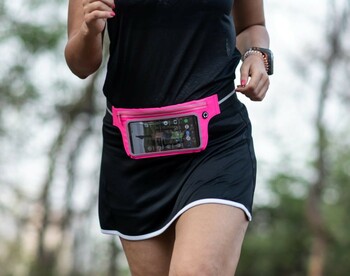 Tannlines Kaleido Running Waist Belt | Transparent Mobile Window | For Running, Jogging, Cycling, Gym