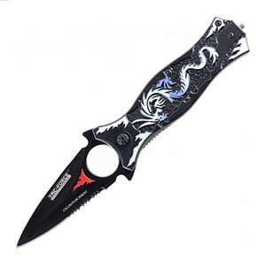 Folding Dragon Dagger - Blue