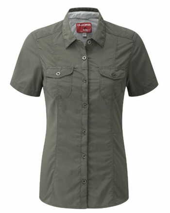 Craghoppers NosiLife Womens Darla Short Sleeve Outdoor Shirt (Insect Repellent)