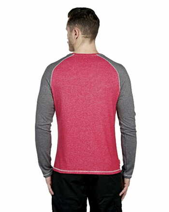 Craghoppers NosiLife Bayame Long Sleeve Tee Baselayer (Insect Repellent) (Red-Blk-Pepper)